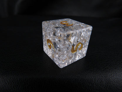 Crackle Glass Dice Set
