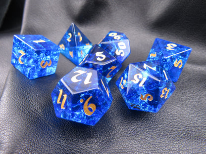 Crackle Glass Dice Set