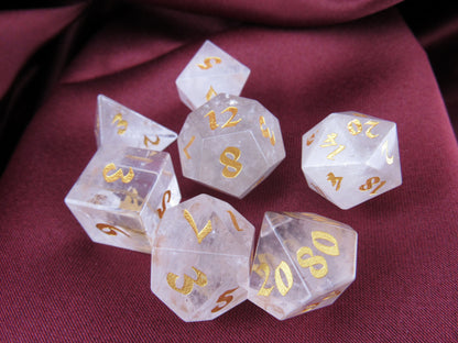 Quartz Dice Set