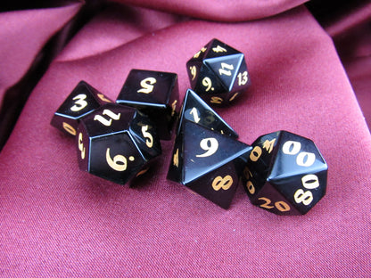 Obsidian Dice Set