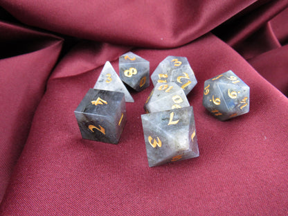 Labradorite Dice Set