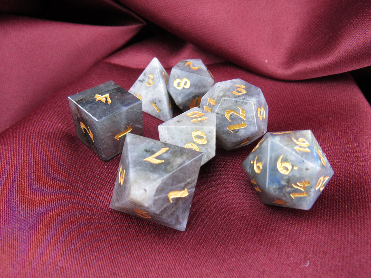 Labradorite Dice Set