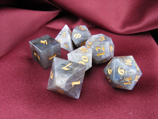 Labradorite Dice Set