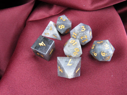 Labradorite Dice Set