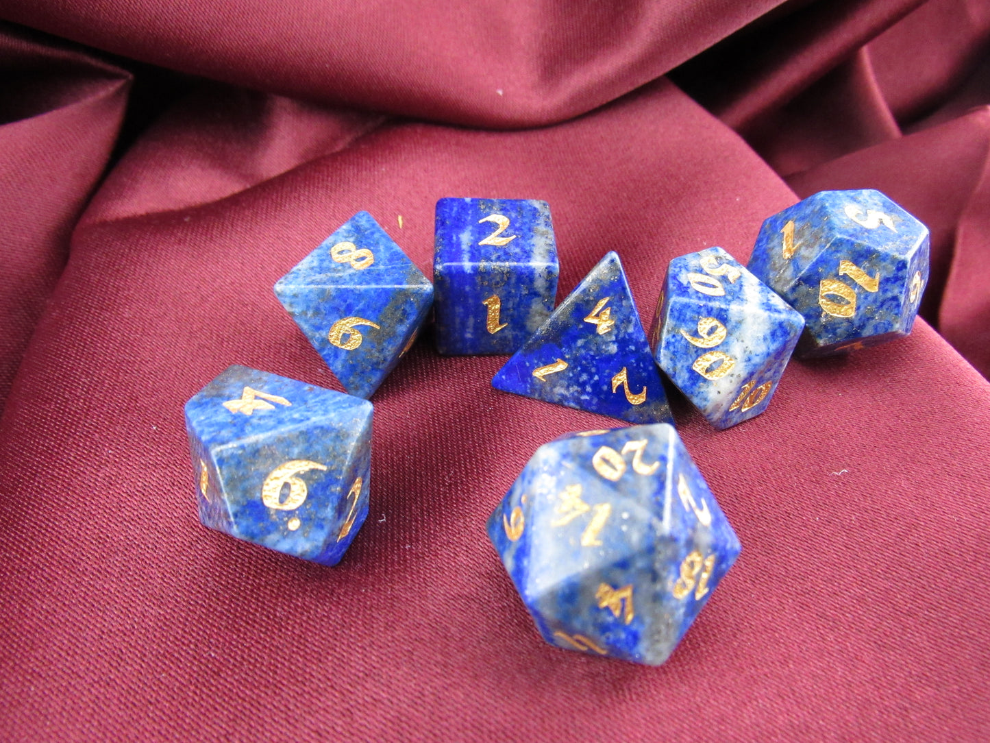 Lapis Lazuli Dice Set