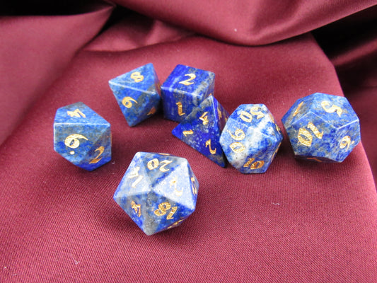Lapis Lazuli Dice Set
