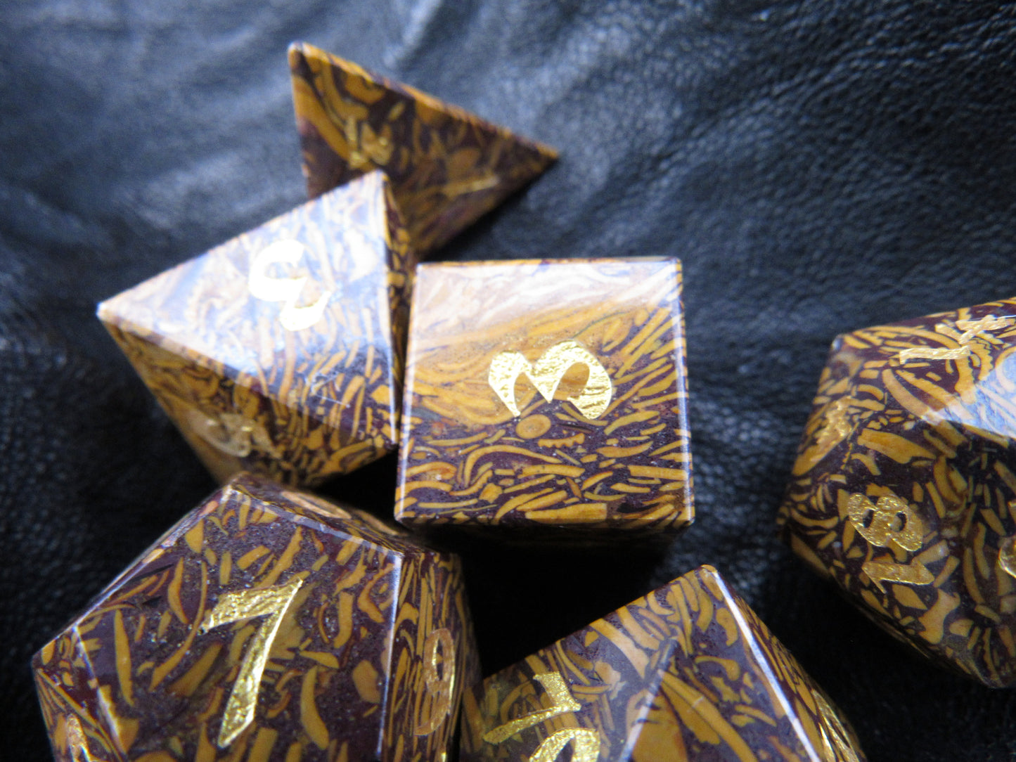 Mariam Stone Fossil Dice Set