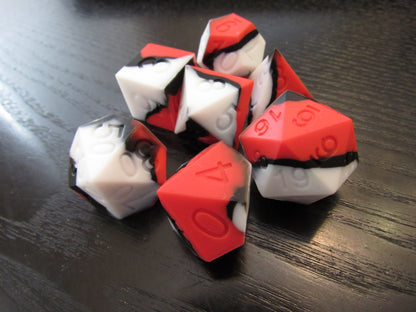 Single Color Silicone Dice Set