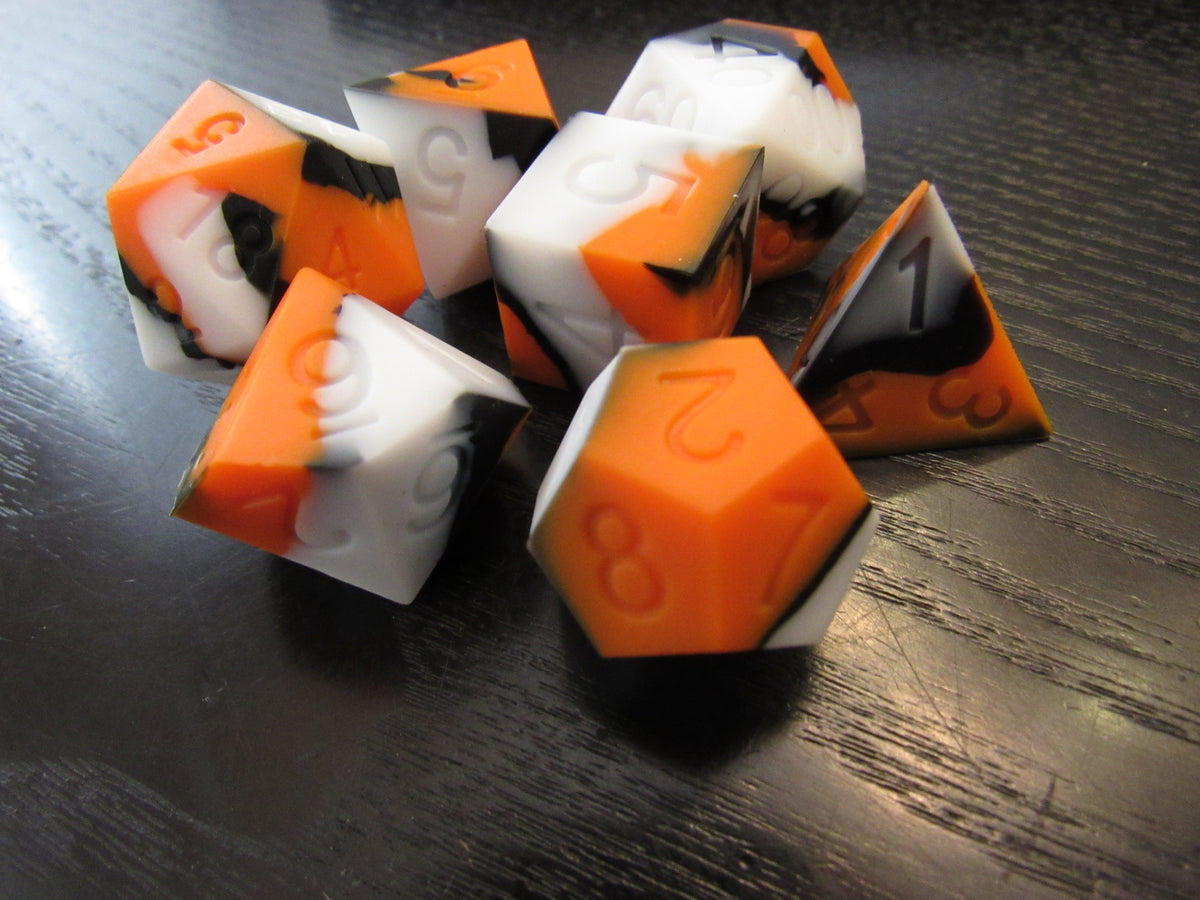 Single Color Silicone Dice Set