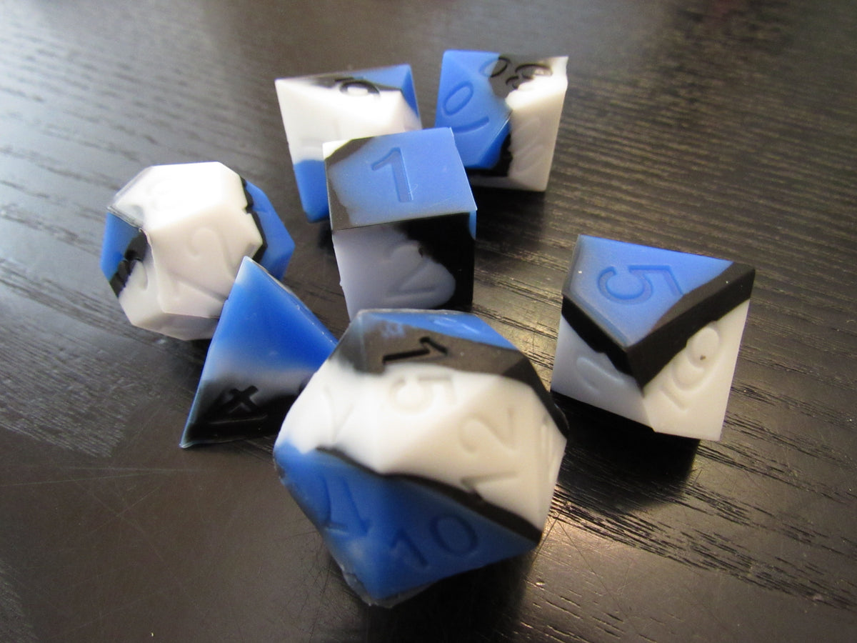 Single Color Silicone Dice Set