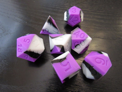 Single Color Silicone Dice Set