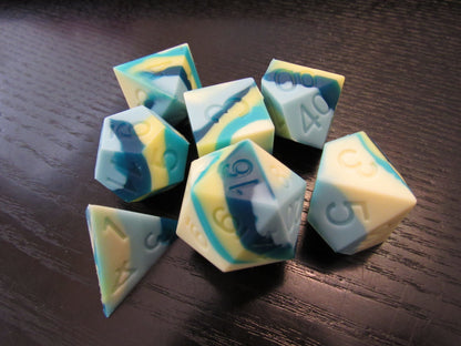 Quadruple Color Silicone Dice Set