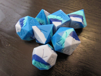 Quadruple Color Silicone Dice Set