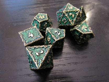 Assassin Vine Metal Dice Set