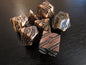 Striped Metal Dice Set