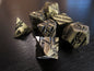 Striped Metal Dice Set