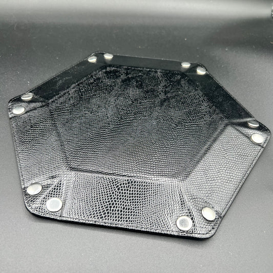 Black Dragon Skin Hex Tray