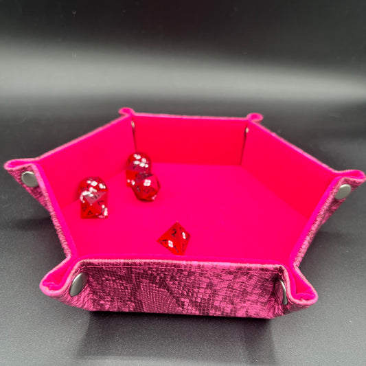 Pink Dragon Skin Hex Tray