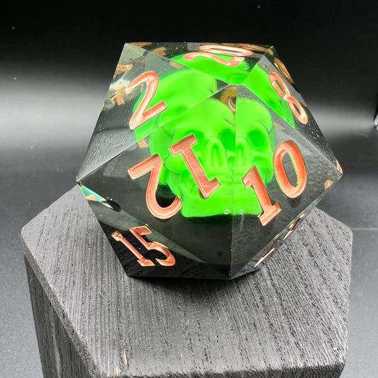 Giant Green Skull D20