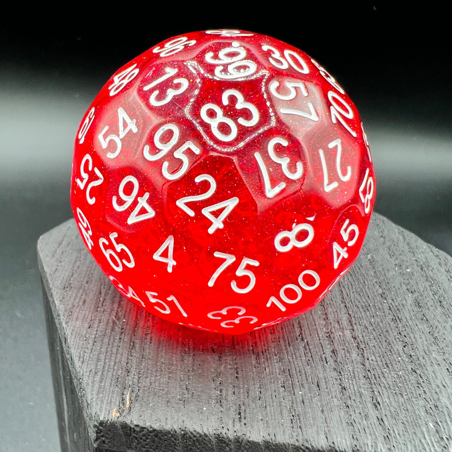 Red Glitter D100