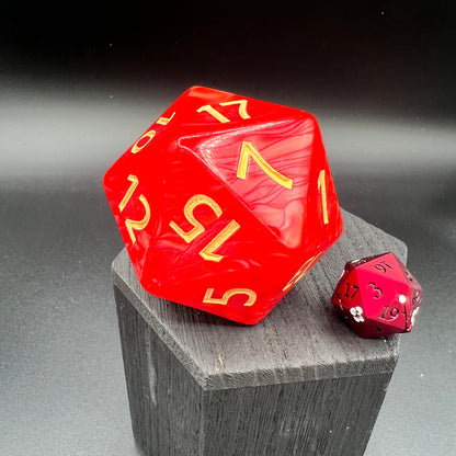 Giant Red Pearl D20