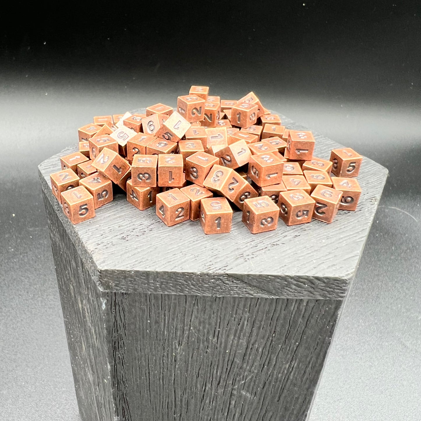 Antique Copper 100 pack of D6's