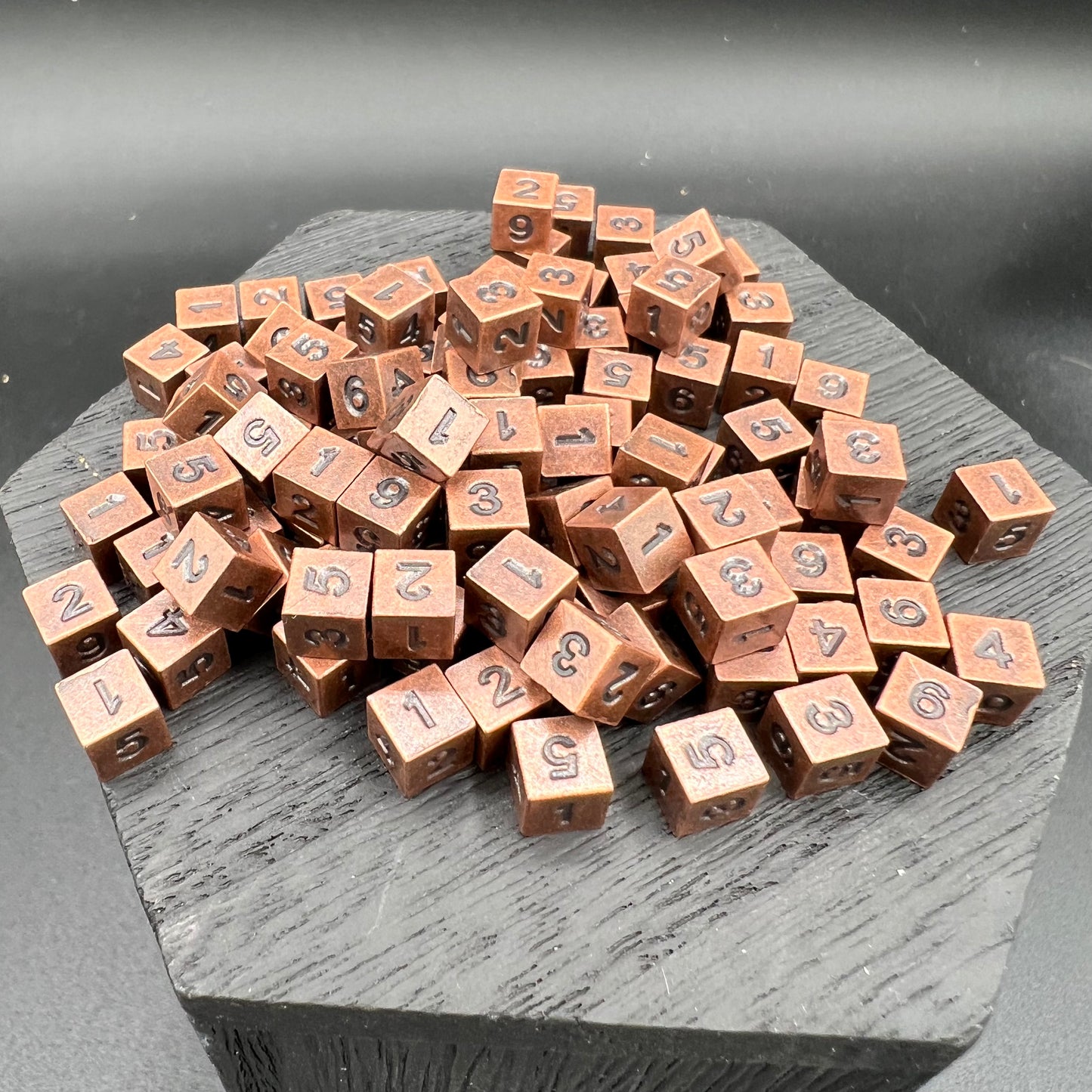 Antique Copper 100 pack of D6's