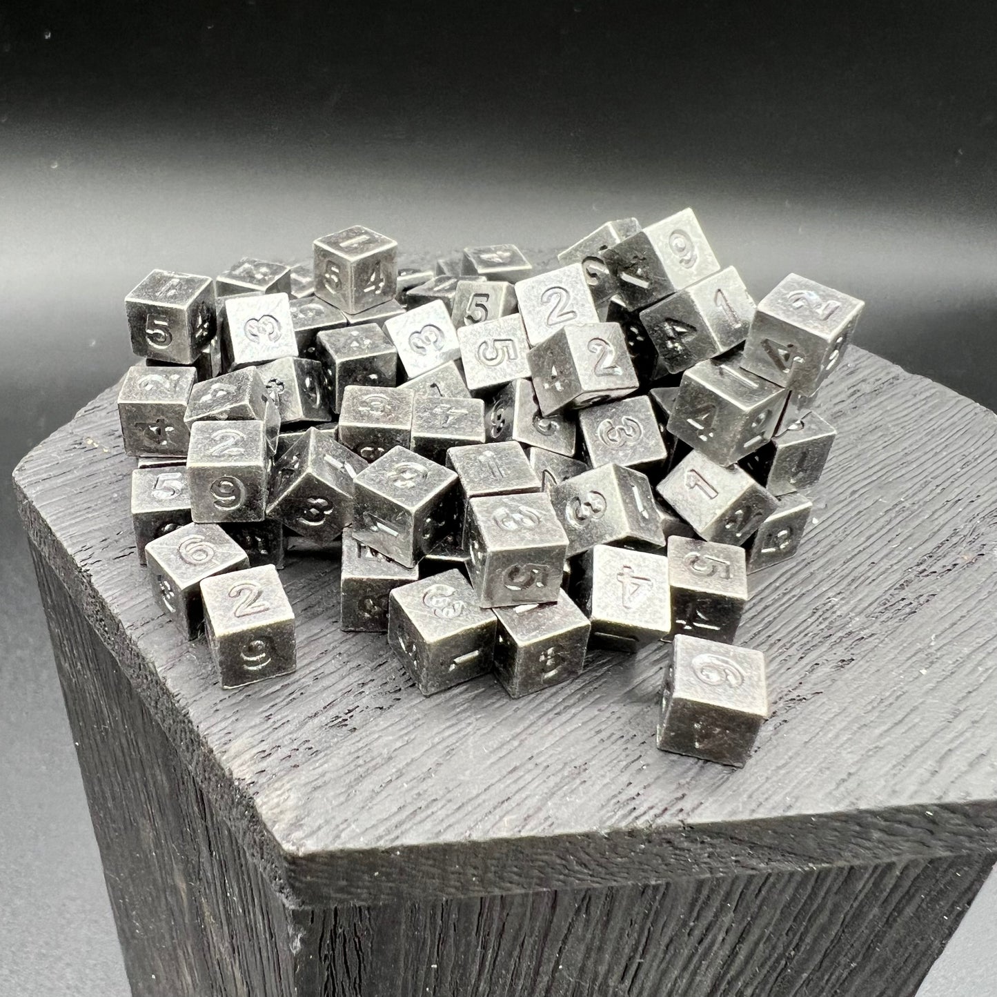 Antique Silver 100 pack of D6's