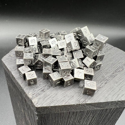 Antique Silver 100 pack of D6's