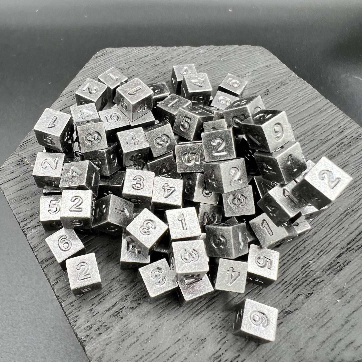 Antique Silver 100 pack of D6's
