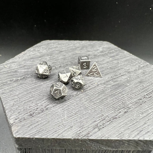 Tiny Antique Silver Dice