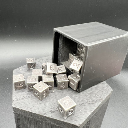 Antique Silver 36 pack of D6's