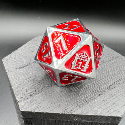 50th Anniversary D20 - Silver and Red