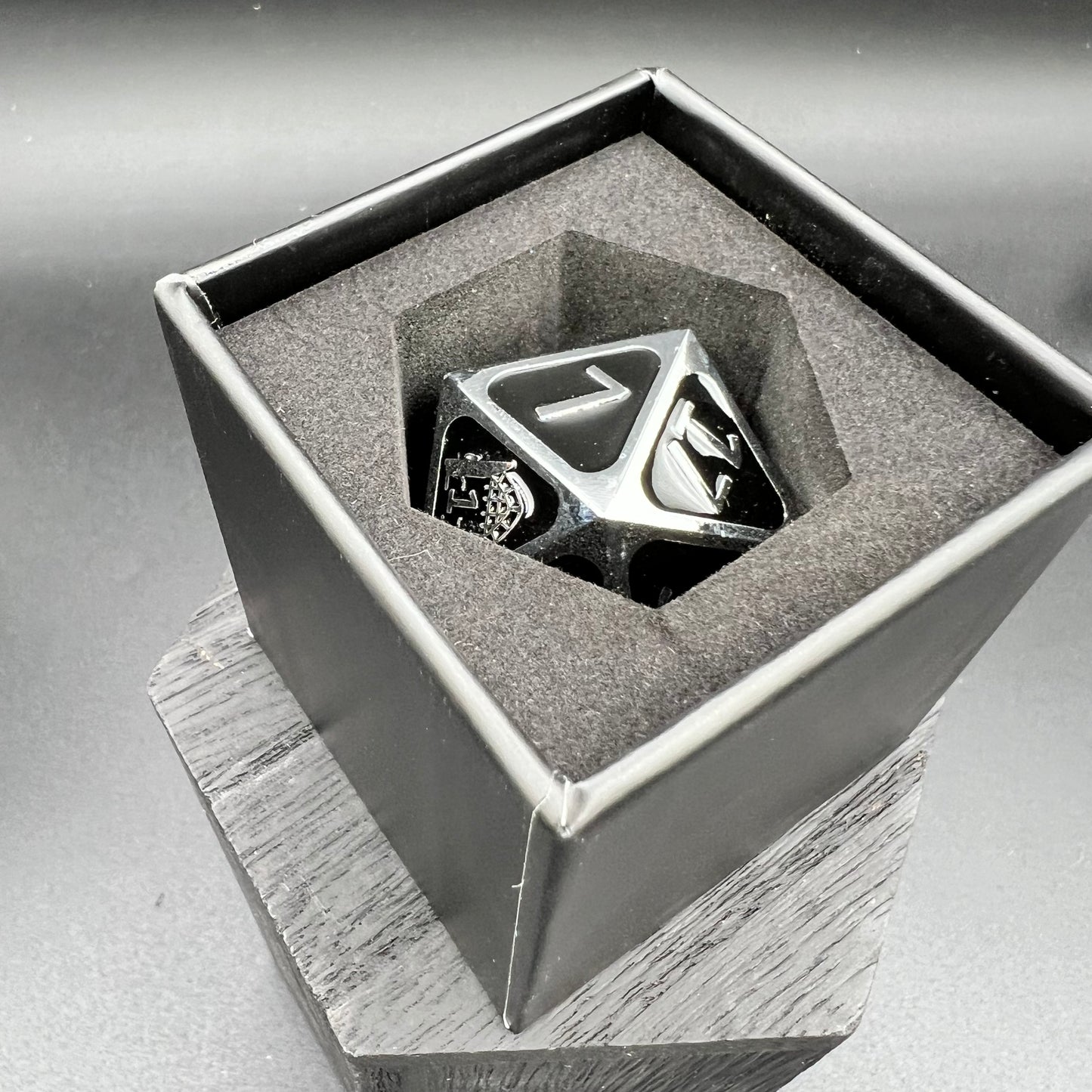 50th Anniversary D20 - Silver and Black