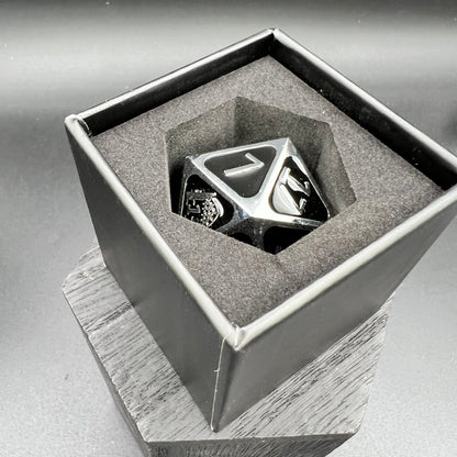 50th Anniversary D20 - Silver and Black