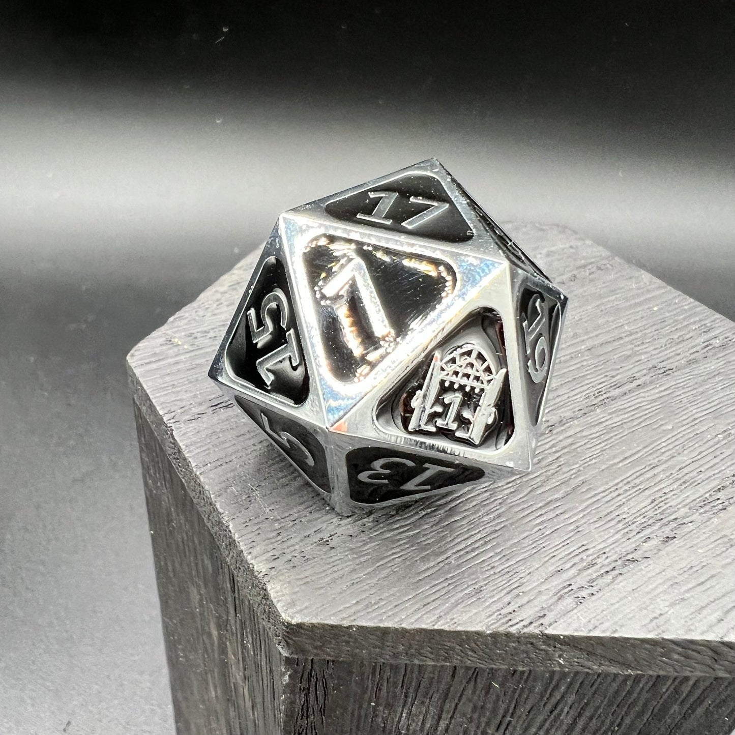 50th Anniversary D20 - Silver and Black