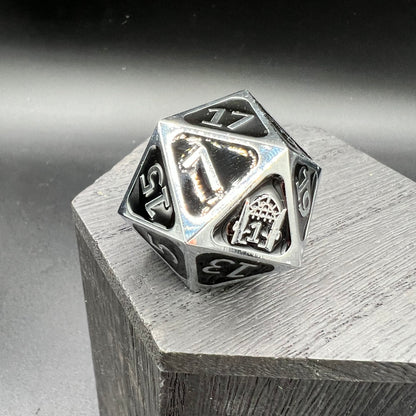 50th Anniversary D20 - Silver and Black