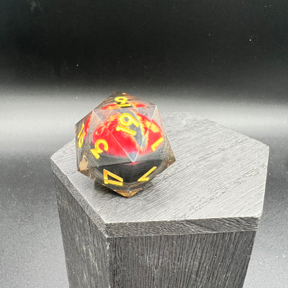 Red Dragon Eye Liquid Core Large D20