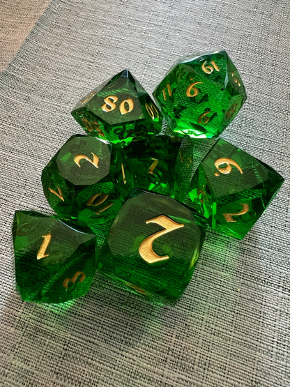 Faceted Resin Dice Set