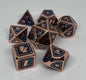 Teal, Purple, and Copper Classic Dragon Scale Dice