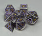 Lilac and Silver Classic Dragon Scale Dice