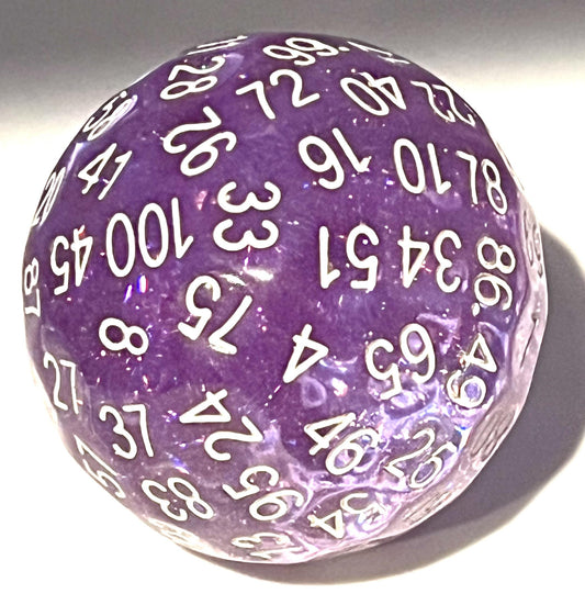 R1-12 Chameleon-Purple-With-Iridescent-Glitter, Resin, D100 Die