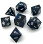 Blue and Black Laminated Wood Dice