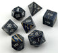 Blue and Cream Laminated Wood Dice