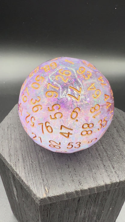 Pink Glitter Liquid Core D100