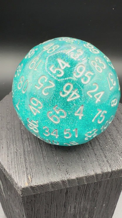 Blue Glitter Liquid Core D100