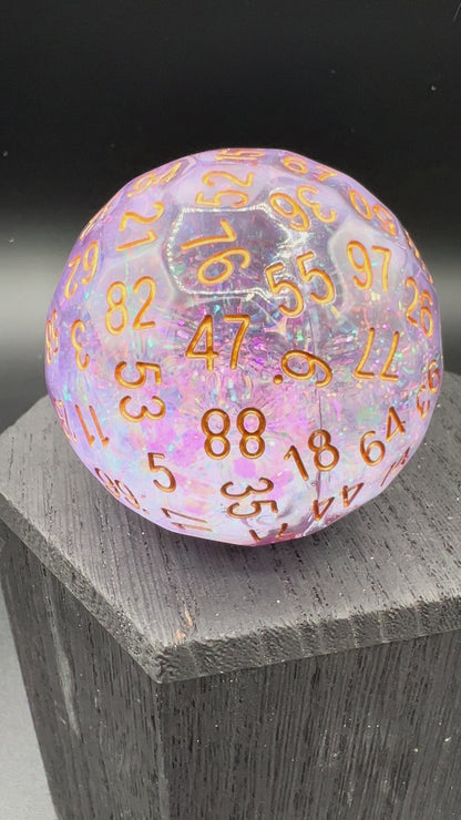 Pink Glitter Liquid Core D100